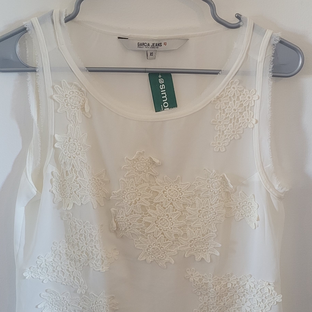 Women's White Lace Blouse